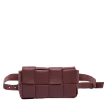 Burgundy Leather Bottega Veneta Belt Bag