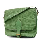 Green Fabric Louis Vuitton Cartouchiere