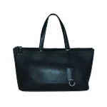 Black Leather Bally Tote