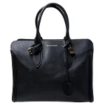 Black Leather Alexander McQueen Tote