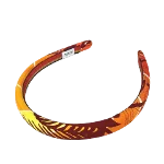 Orange Silk Hermès Hair Accessory