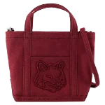 Red Cotton Maison Kitsuné Tote