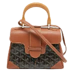 Brown Leather Goyard Handbag