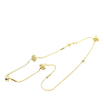 Gold Fabric Yves Saint Laurent Necklace