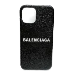 Black Leather Balenciaga Case