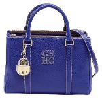 Blue Leather Carolina Herrera Tote