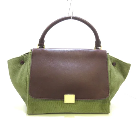 Green Cotton Celine Handbag