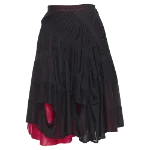 Black Polyester Comme des Garçons Skirt