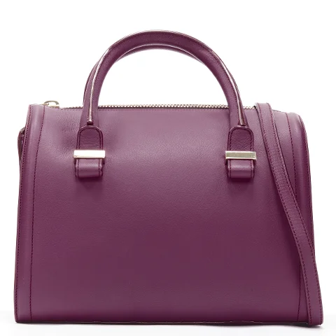 Purple Leather Victoria Beckham Shoulder Bag