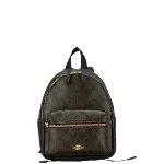 Black Leather Coach Backpack