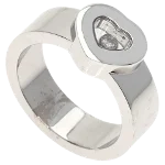 Silver White Gold Chopard Ring