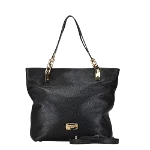 Black Leather Michael Kors Handbag