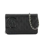 Black Canvas Chanel Wallet