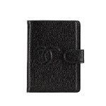 Black Leather Chanel Agenda