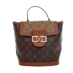 Brown Canvas Louis Vuitton Dauphine