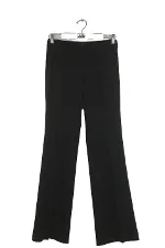 Black Polyester Theory Pants