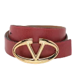 Pink Leather Valentino Belt