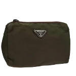 Brown Nylon Prada Pouch