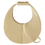 Beige Leather Staud Handbag