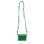 Green Leather Bottega Veneta Crossbody Bag