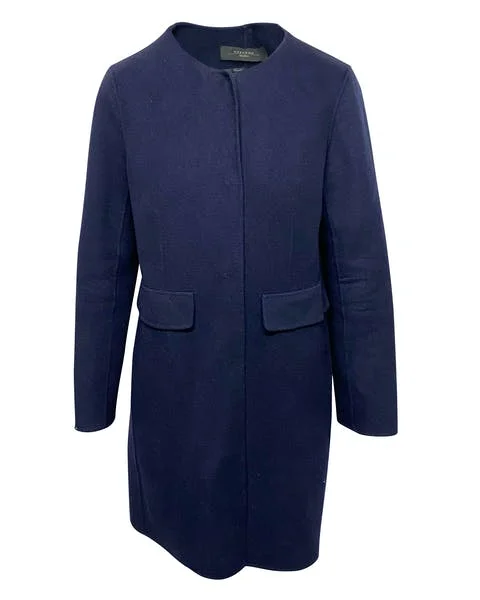 Navy Wool Max Mara Coat