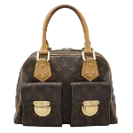 Brown Canvas Louis Vuitton Manhattan