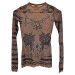 Brown Polyester Jean Paul Gaultier Top