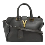 Grey Leather Yves Saint Laurent Handbag