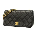 Black Leather Chanel Timeless