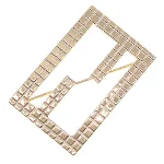 Gold Metal Fendi Brooch