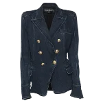 Blue Denim Balmain Blazer