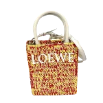 Multicolor Raffia Loewe Tote