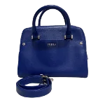 Blue Leather Furla Handbag