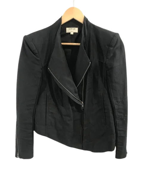 Black Leather Helmut Lang Jacket