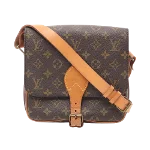 Brown Leather Louis Vuitton Cartouchiere