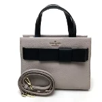 Grey Leather Kate Spade Handbag