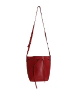 Red Leather Mansur Gavriel Shoulder Bag