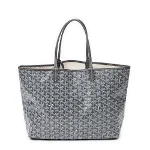 Grey Coated canvas Goyard St Louis Tote