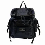 Black Fabric Jimmy Choo Backpack