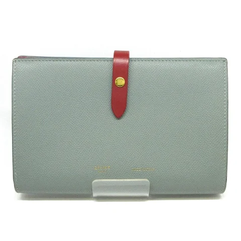Grey Leather Celine Wallet