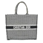 Black Cotton Dior Book Tote