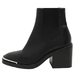 Black Leather Alexander Wang Boots