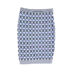 Blue Cotton Chanel Skirt