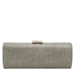 Grey Fabric Jimmy Choo Clutch