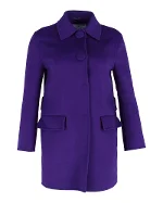 Purple Wool Prada Coat
