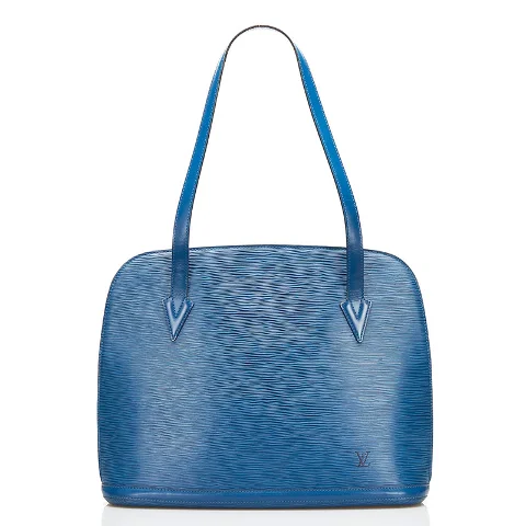 Blue Leather Louis Vuitton Tote 