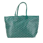 Green Canvas Goyard St Louis Tote