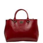 Red Leather Michael Kors Handbag