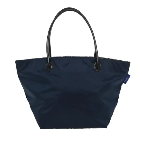 Navy Canvas Burberry Tote