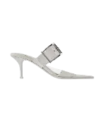 White Leather Alexander McQueen Sandals